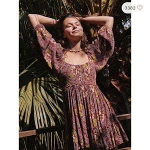 Free People - Summer Picnic Printed Mini Dress